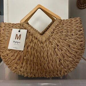 NWT Summer straw tote